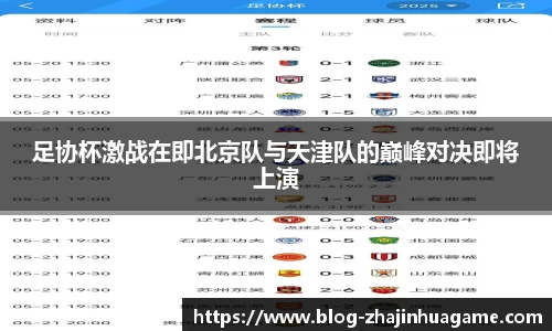 足协杯激战在即北京队与天津队的巅峰对决即将上演
