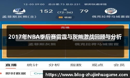 2017年NBA季后赛雷霆与灰熊激战回顾与分析